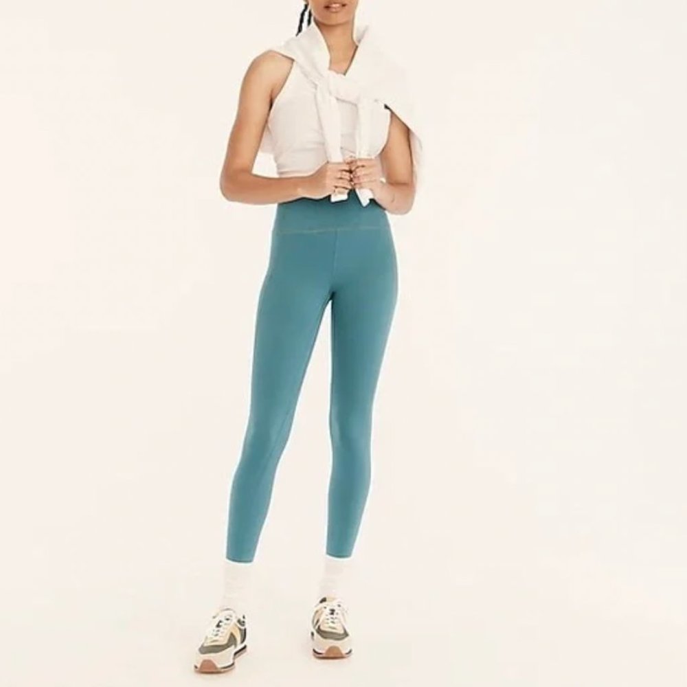 J.Crew CloudStretch high-rise leggings - Alhambra Green